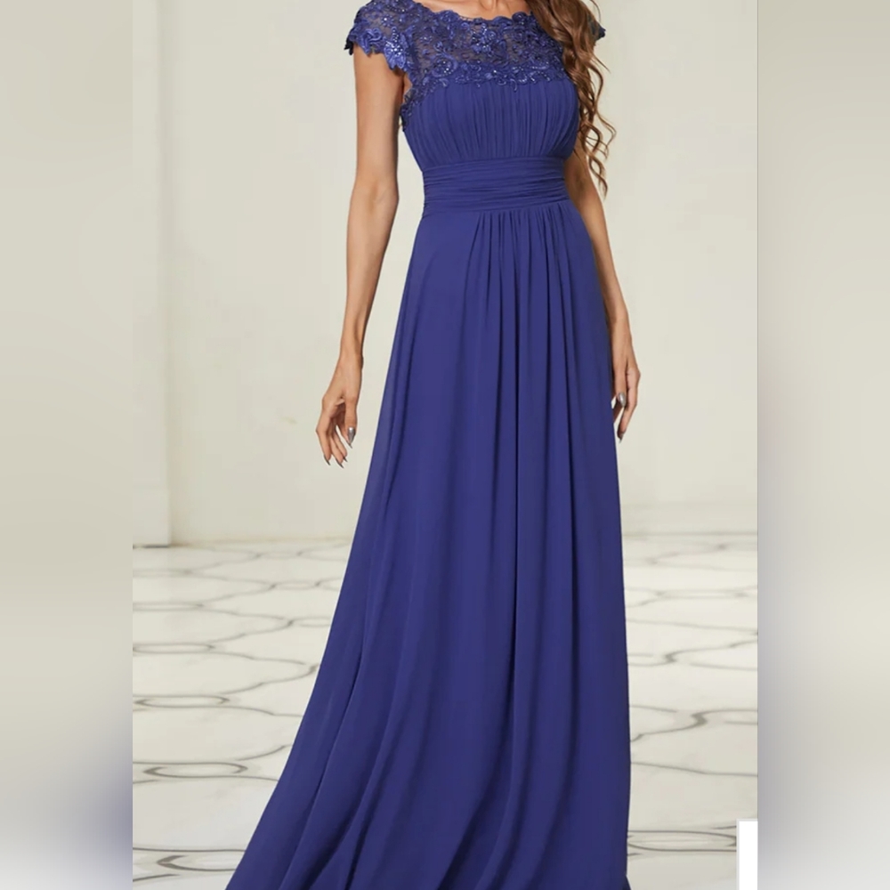 EVER PRETTY Mother of the Bride/Formal Navy Maxi Dress, size 6. - Picture 13 of 14